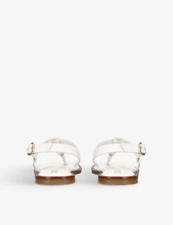 Carvela Horizon T-bar Leather Sandals 7 Carvela Horizon T-bar Leather Sandals -Manolo Blahnik Store R04175195 WHITE ALT03