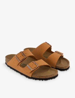 Birkenstock Arizona Double-strap Faux-leather Sandals -Manolo Blahnik Store R04181957 EARTHYVEGANPECAN ALT02
