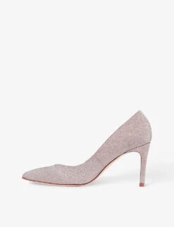 Floret Pointed Glittered Courts -Manolo Blahnik Store R04183443 PINROSE ALT02