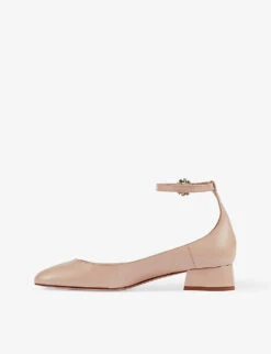 Dottie Buckle-embellished Patent-leather Courts -Manolo Blahnik Store R04183444 PINPEARL ALT02