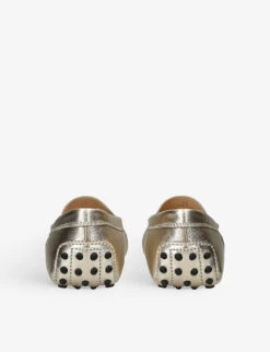 Mocassino Gommini Metallic-leather Driving Shoes -Manolo Blahnik Store R04183569 CHAMPAGNE ALT03