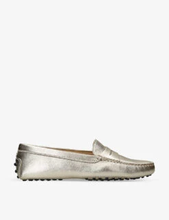 Mocassino Gommini Metallic-leather Driving Shoes