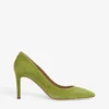 Floret Pointed-toe Suede Court Shoes