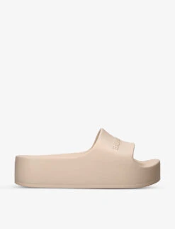 Balenciaga Mono Platform Rubber Pool Slides