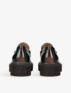 Dries Van Noten Platform-sole Leather Loafers -Manolo Blahnik Store R04186092 DKBRNCOM ALT03