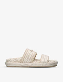 Chloé Rori Double-strap Cotton Sliders