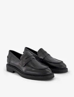 Vagabond Alex W Penny-detail Leather Loafers 6 Vagabond Alex W Penny-detail Leather Loafers -Manolo Blahnik Store R04188892 BLACKLEATHER ALT02