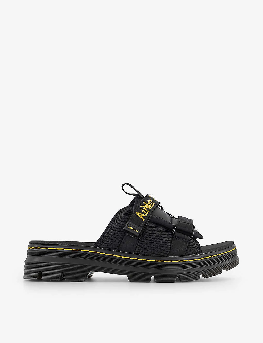 Dr. Martens Ayce Logo-strap Chunky-sole Leather Sandals 1 Dr. Martens Ayce Logo-strap Chunky-sole Leather Sandals