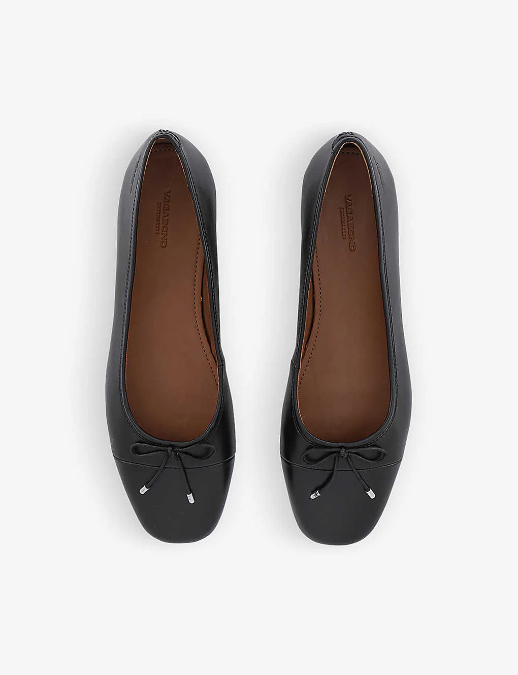 Vagabond Jolin Bow-embellished Leather Ballet Flats 2 Vagabond Jolin Bow-embellished Leather Ballet Flats - Image 2