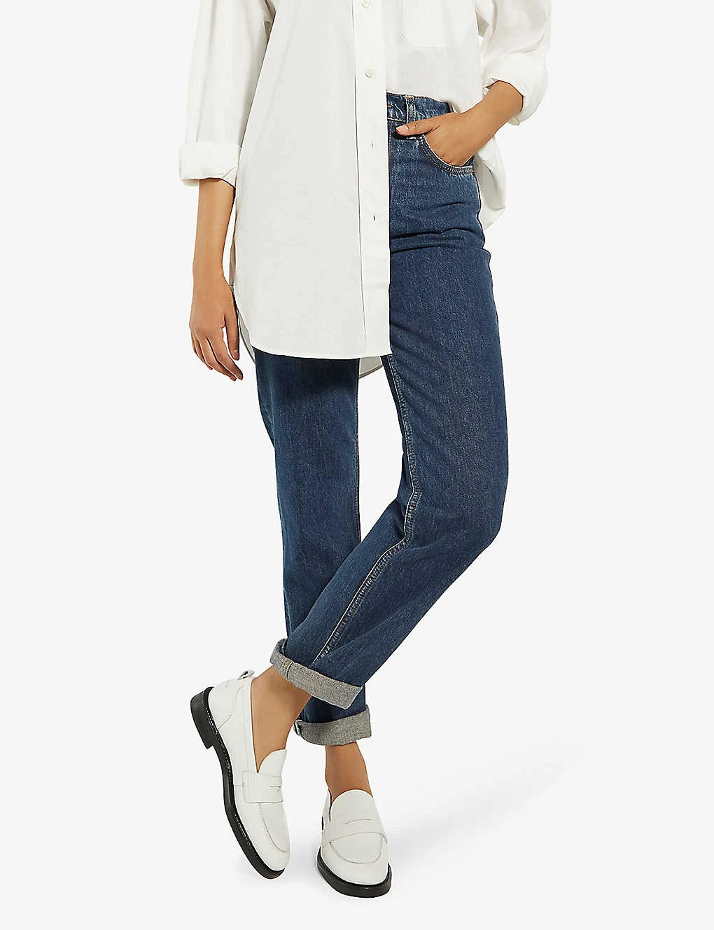 Dune Geeno Tonal-stitch Leather Loafers 5 Dune Geeno Tonal-stitch Leather Loafers - Image 5