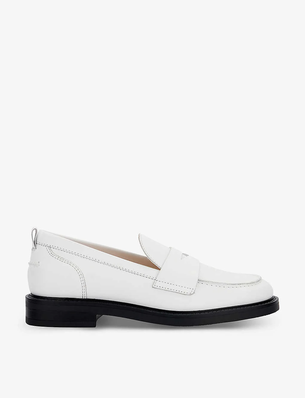 Dune Geeno Tonal-stitch Leather Loafers 1 Dune Geeno Tonal-stitch Leather Loafers