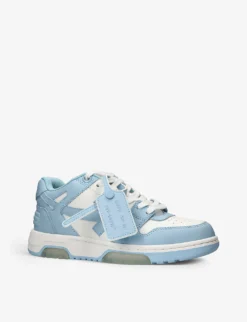 Out Of Office Leather Low-top Trainers -Manolo Blahnik Store R04190610 BLUEOTHER ALT02