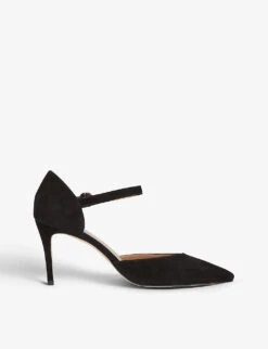 Monet Ankle-strap Suede Heeled Courts -Manolo Blahnik Store R04192956 BLABLACK ALT02