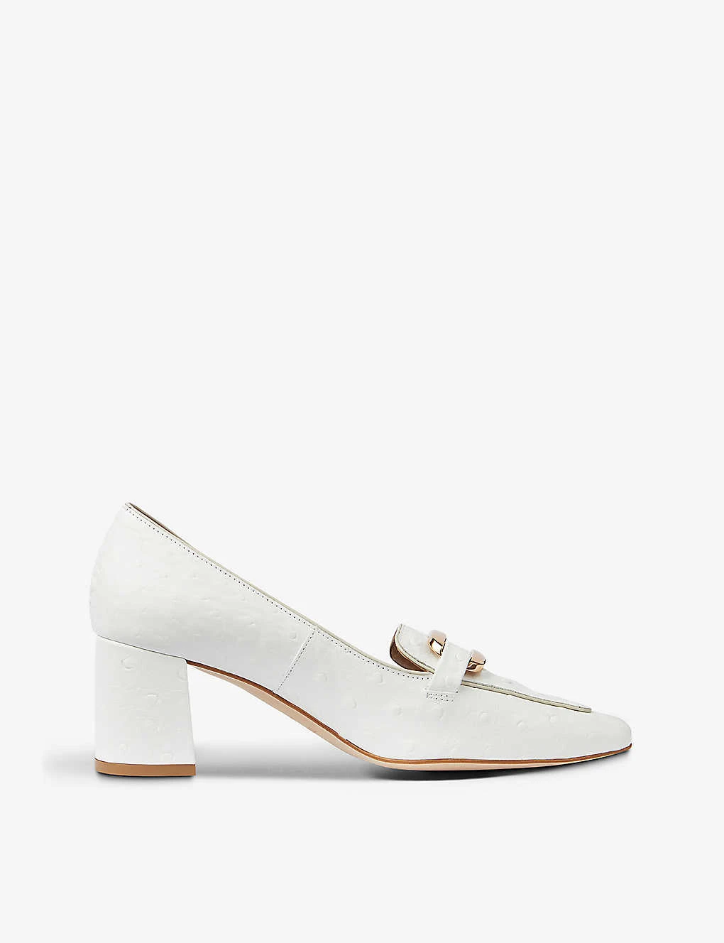 Susanna Buckle-embellished Leather Heeled Courts 3 Susanna Buckle-embellished Leather Heeled Courts - Image 3