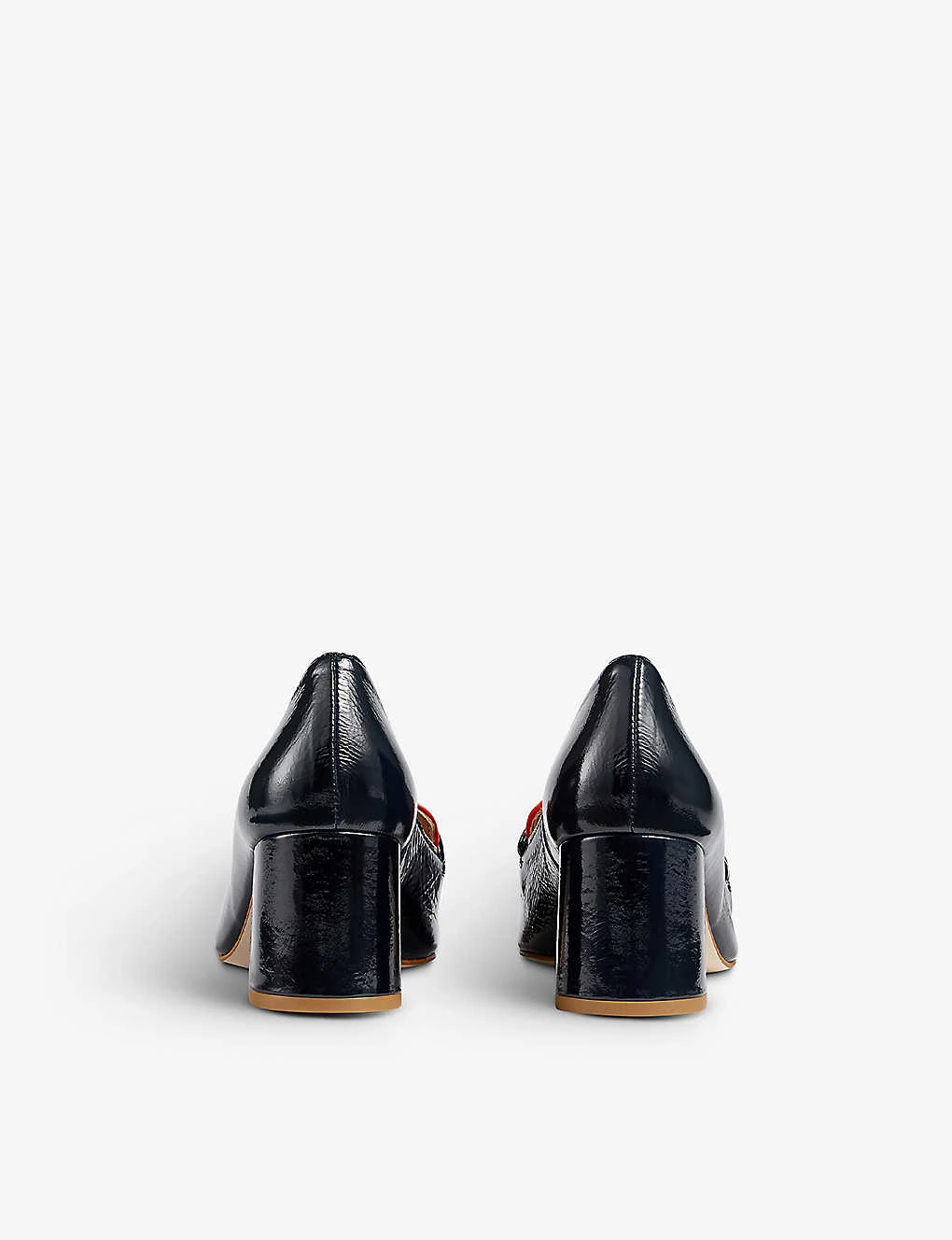 Susanna Buckle-embellished Patenet-leather Heeled Courts 4 Susanna Buckle-embellished Patenet-leather Heeled Courts - Image 4