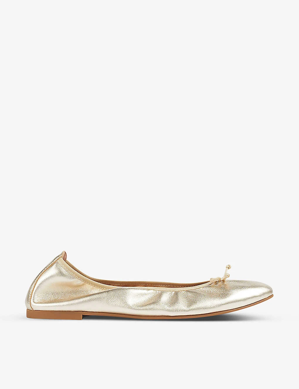 Trilly Metallic Leather Ballerina Flats 1 Trilly Metallic Leather Ballerina Flats
