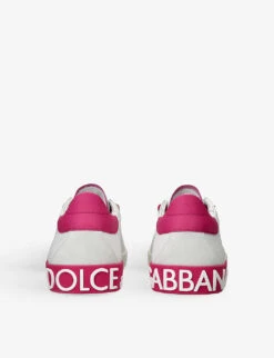 Dolce & Gabbana Portofino Branded-heel Leather Low-top Trainers -Manolo Blahnik Store R04195427 WHITECOMB ALT03