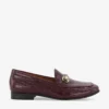 Dune Grandeur Croc-embossed Faux-leather Loafers