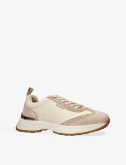 Carvela Prade Logo-embellished Woven Low-top Trainers -Manolo Blahnik Store R04202308 BEIGE ALT02