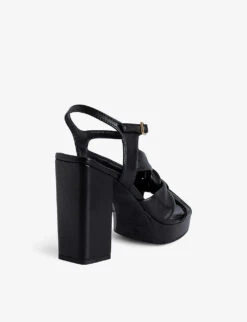 Zadig & Voltaire Forget Me Knot Bow-front Leather Sandals 7 Zadig & Voltaire Forget Me Knot Bow-front Leather Sandals -Manolo Blahnik Store R04204106 NOIR ALT03