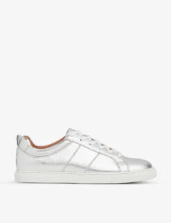 Whistles Koki Metallic-leather Low-top Trainer