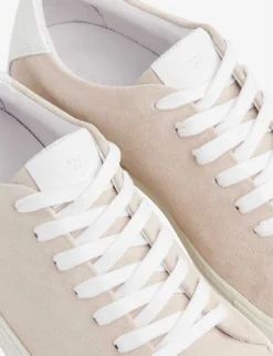 Whistles Raife Logo-embossed Suede Low-top Trainers -Manolo Blahnik Store R04206938 GREY ALT03