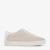 Whistles Raife Logo-embossed Suede Low-top Trainers