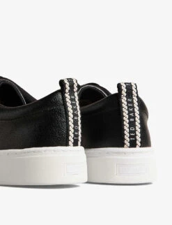 Ted Baker Artioli Logo-print Faux-leather Low-top Trainers 7 Ted Baker Artioli Logo-print Faux-leather Low-top Trainers -Manolo Blahnik Store R04208268 BLACK ALT03