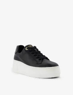 Dune Episode Leather Flatform Low-top Trainers -Manolo Blahnik Store R04208325 BLACKREPTPRINTLEATHER ALT02