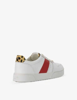 Dune Elysium Contrast-panel Leather Low-top Trainers -Manolo Blahnik Store R04208328 REDLEATHER ALT03
