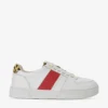 Dune Elysium Contrast-panel Leather Low-top Trainers